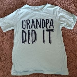 The Children's Place Boy's  Grandpa Did It t-shirt size 5